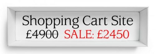 shopping cart sale